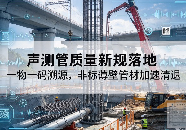 井研声测管质量新规落地，一物一码溯源，非标薄壁管材加速清退